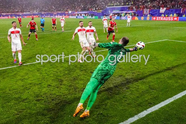 Mert Gunok Turkey last minute super save v Austria Last 16 Leipzig EURO 2024