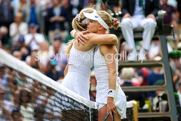 Katie Boulter congratulates Harriet Dart after epic Battle of the Brits Wimbledon 2024