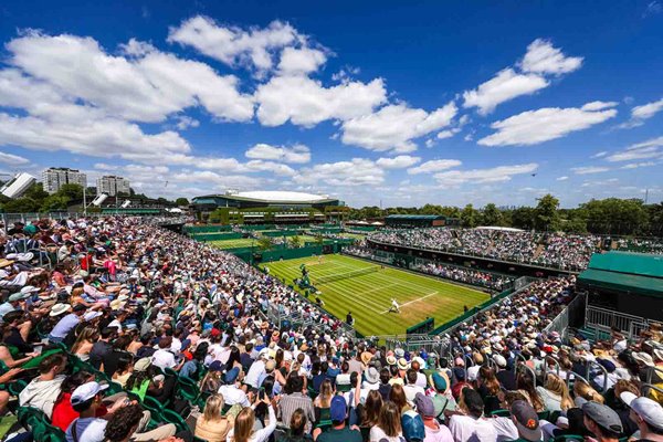 General view of Court 12 Wimbledon Tennis Championships 2024