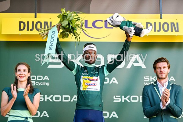 Biniam Girmay Eritrea Green :Points Jersey Stage 6 Tour de France 2024
