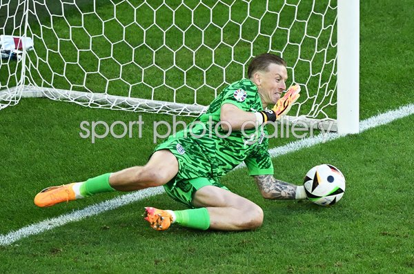 Jordan Pickford England saves the first penalty v Switzerland EURO 2024