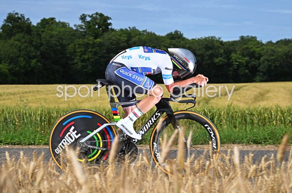 Remco Evenepoel Belgium Time Trial Stage 7 Tour de France 2024