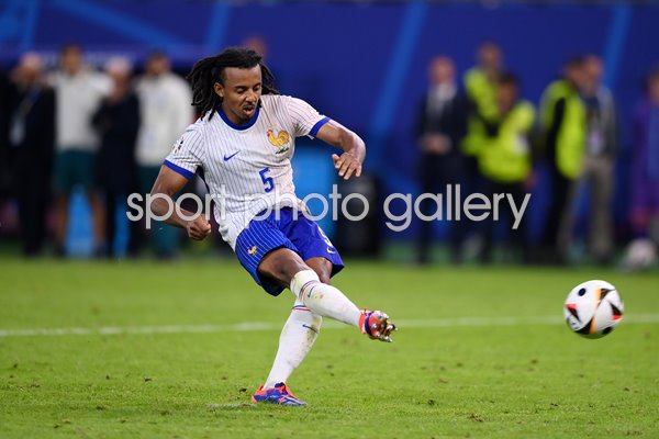 Jules Kounde France penalty v Portugal Quarter-Final Hamburg EURO 2024