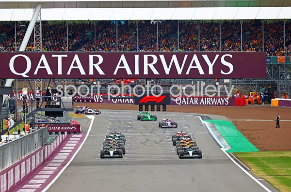 Lewis Hamilton & George Russell Great Britain British Grand Prix Front Row Silverstone 2024