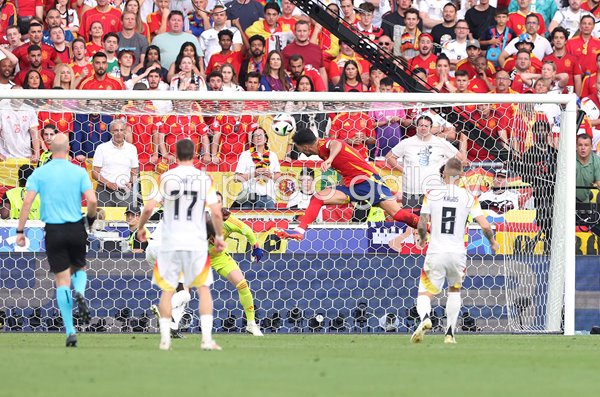 Mikel Merino Spain scores winner v Germany Quarter-Final Stuttgart EURO 2024