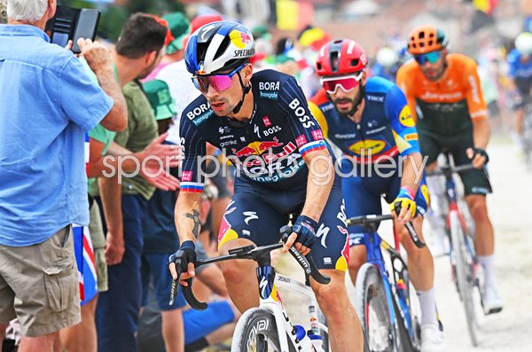 Primoz Roglic Slovenia and Red Bull gravel stones Stage 9 Tour de France 2024