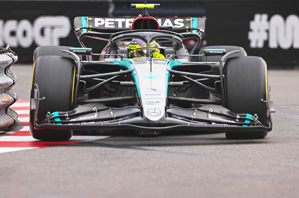 Lewis Hamilton Great Britain driving Mercedes Monaco Grand Prix 2024