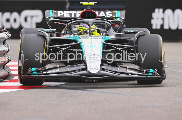 Lewis Hamilton Great Britain driving Mercedes Monaco Grand Prix 2024
