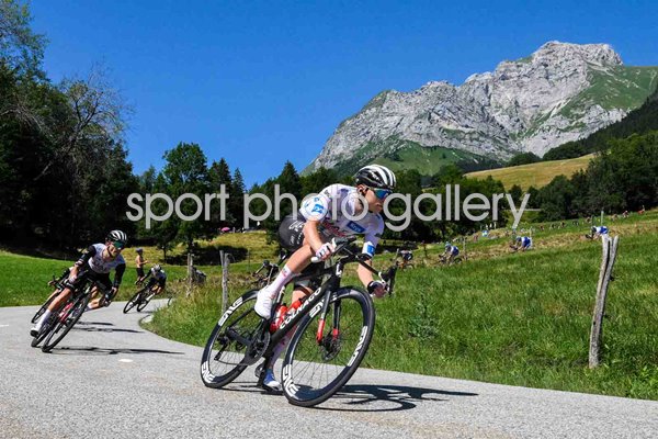 Tadej Pogacar Slovenia & UAE descends Stage 15 Tour de France 2023 