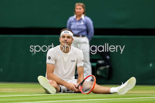 Taylor Fritz USA down but not out v Alexander Zverev Wimbledon 2024