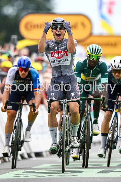 Jasper Philipsen Belgium wins Stage 10 sprint Tour de France 2024  