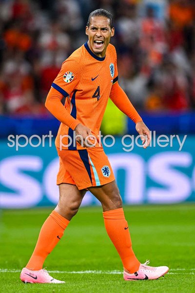 Virgil van Dijk Netherlands v Turkey Quarter-Final Berlin EURO 2024