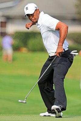 Tiger Woods fist pump Arnold Palmer Invitational 2013