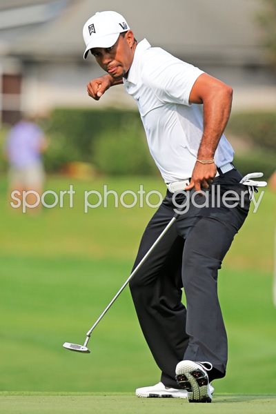 Tiger Woods fist pump Arnold Palmer Invitational 2013