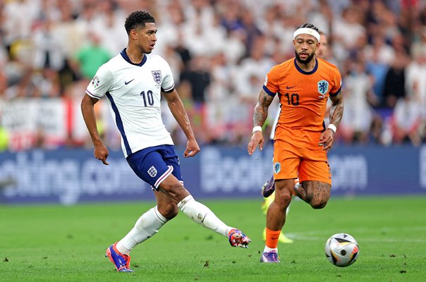 Jude Bellingham England v Memphis Depay Netherlands Semi-Final EURO 2024