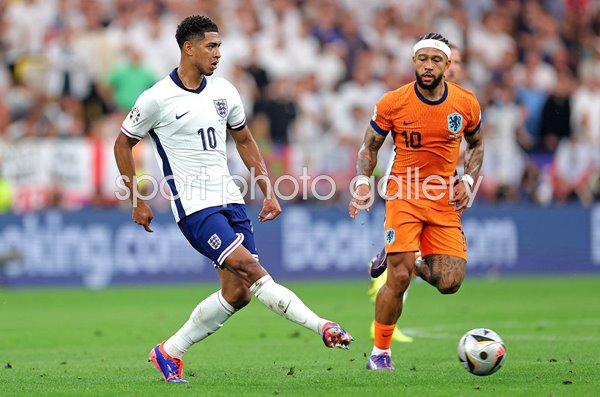 Jude Bellingham England v Memphis Depay Netherlands Semi-Final EURO 2024