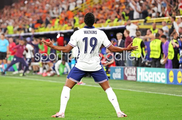 Ollie Watkins England hero celebrates win v Netherlands Semi-Final EURO 2024