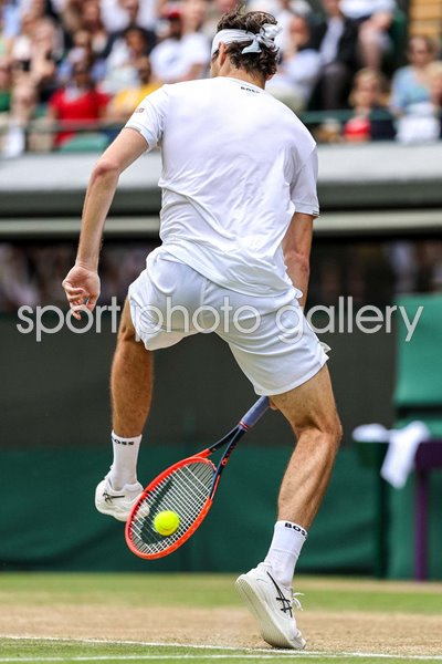 Taylor Fritz USA trick shot v Lorenzo Musetti Quarter Final Wimbledon 2024