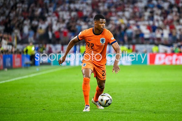 Denzel Dumfries Netherlands v England Semi-Final Dortmund EURO 2024
