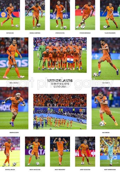 Netherlands Euro 2024 Team Special Collage