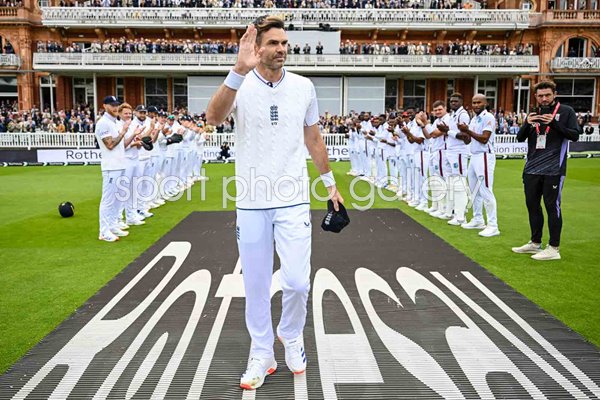 James Anderson England guard of honour v West Indies Lord's Test 2024