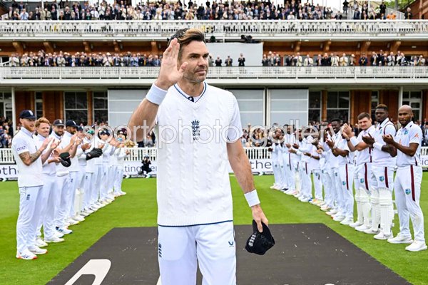 James Anderson England guard of honour v West Indies Lord's 2024