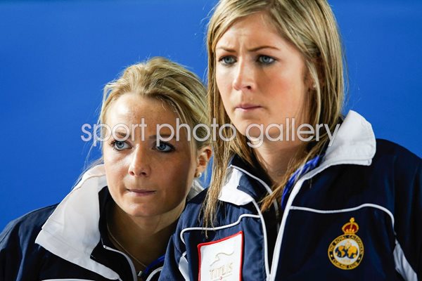 Eve Muirhead & Anna Sloan Scotland Curling Worlds Latvia 2013