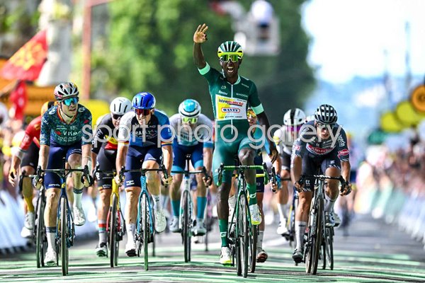 Biniam Girmay Eritrea & Team Intermarche wins Stage 12 Tour de France 2024 