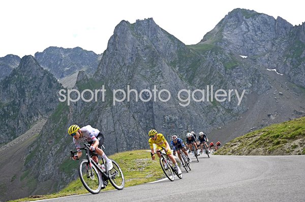 Tadej Pogacar Slovenia descends during Stage 14 win Tour de France 2024