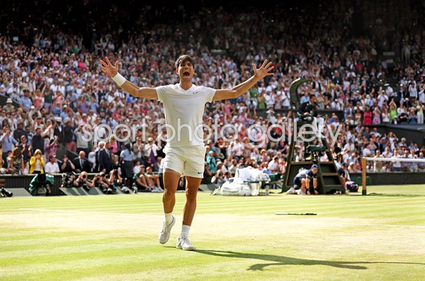 Carlos Alcaraz Spain Winning Moment Wimbledon Final 2024