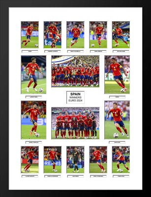 Spain Euro 2024 Winners Team Special Collage