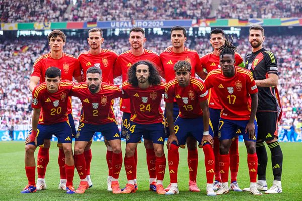 Spain team line up v Germany Quarter-Final Stuttgart EURO 2024