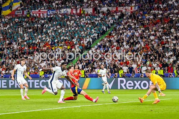 Mikel Oyarzabal Spain scores winning goal v England Final Berlin EURO 2024