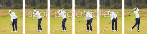 Ludvig Aberg Sweden 6 Stage Swing Sequence Collage