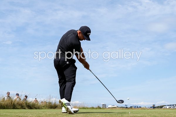 Xander Schauffele USA 15th tee Royal Troon British Open 2024