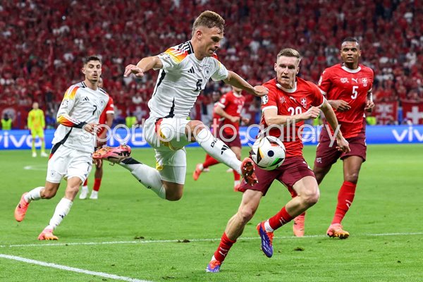 Joshua Kimmich Germany aerial control v Switzerland Group A Frankfurt EURO 2024
