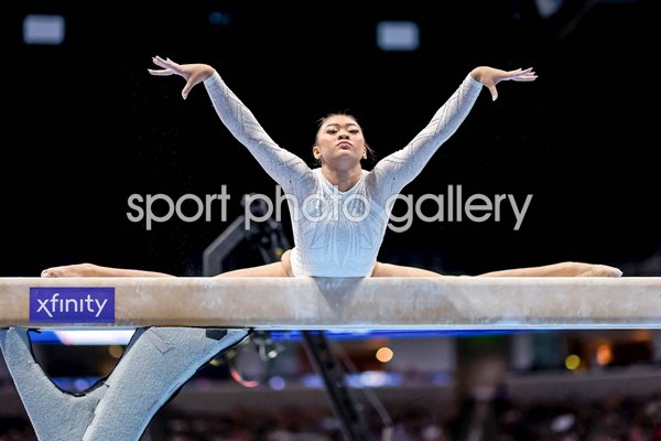 Suni Lee USA balance beam Olympic Team Gymnastics Trials Minneapolis Minnesota 2024