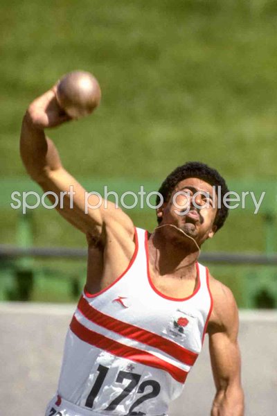 Daley Thompson England Shot Put Decathlon Commonwealth Games Edmonton Canada 1978