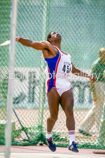 Daley Thompson Great Britain Discus Decathlon World Athletics Rome 1987