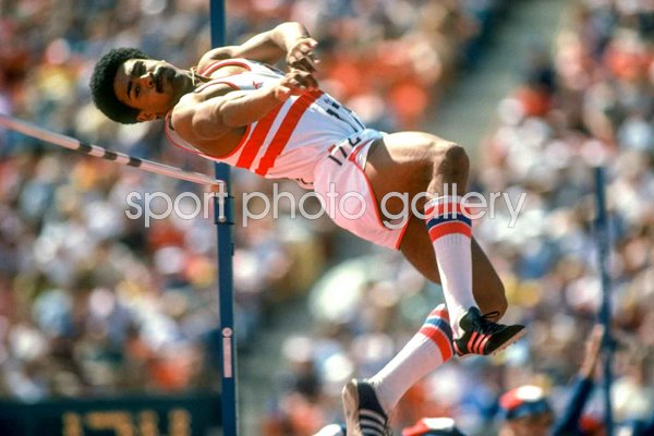 Daley Thompson England High Jump Decathlon Commonwealth Games Edmonton 1978