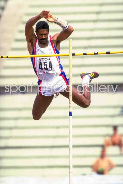 Daley Thompson Great Britain Pole Vault World Athletics Rome 1987
