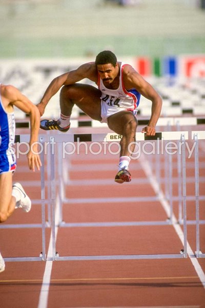 Daley Thompson Great Britain 110m Hurdles World Athletics Rome 1987