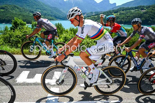 World Champion Mathieu van der Poel Netherlands Stage 18 Tour de France 2024