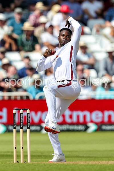 Kevin Sinclair West Indies bowls v England Test Trent Bridge 2024