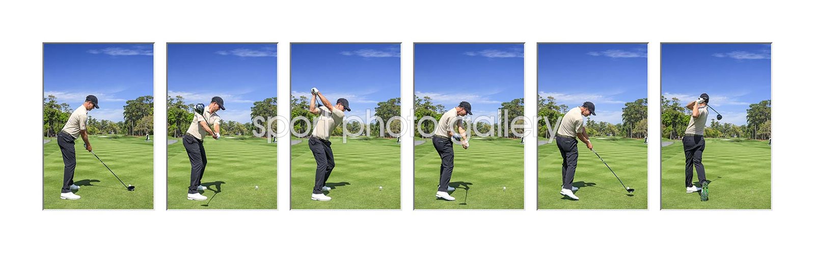 Adam Scott Australia Six Stage Swing Sequence Collage 2024