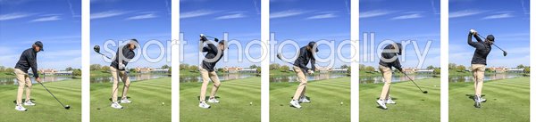 Tommy Fleetwood 6 Stage Swing Sequence Collage 2024