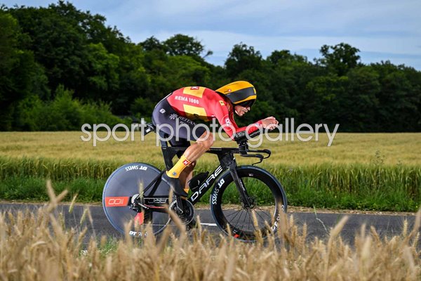 Magnus Cort Denmark & Team Uno-X Mobility Time Trial Stage 7 Tour de France 2024