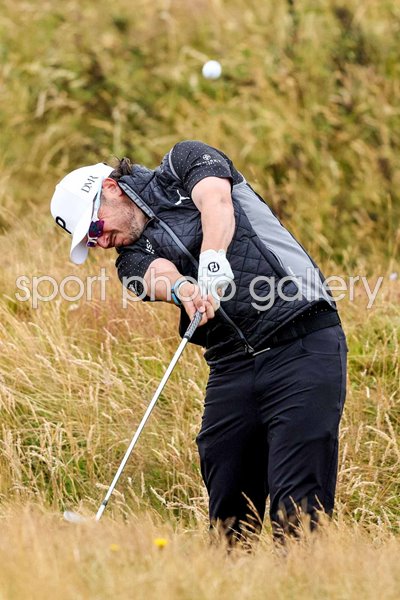Ewen Ferguson Scotland blasts from deep rough British Open Troon 2024