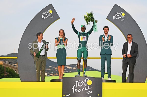 Biniam Girmay Eritrea Green Sprint Jersey winner Tour de France 2024 