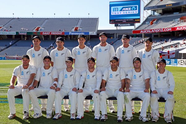 New Zealand test team v England 3rd Test Auckland 2013